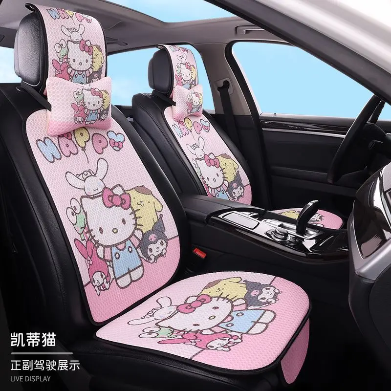Kawaii Sanrio HelloKitty Kuromi Four Seasons General Motors Seat Cushion Car Cartoon Breathable Seat Resistant Dirt Car Interior
Kawaii Sanrio HelloKitty Kuromi Four Seasons General Motors Seat Cushion Car Cartoon Breathable Seat Resistant Dirt Car Interior