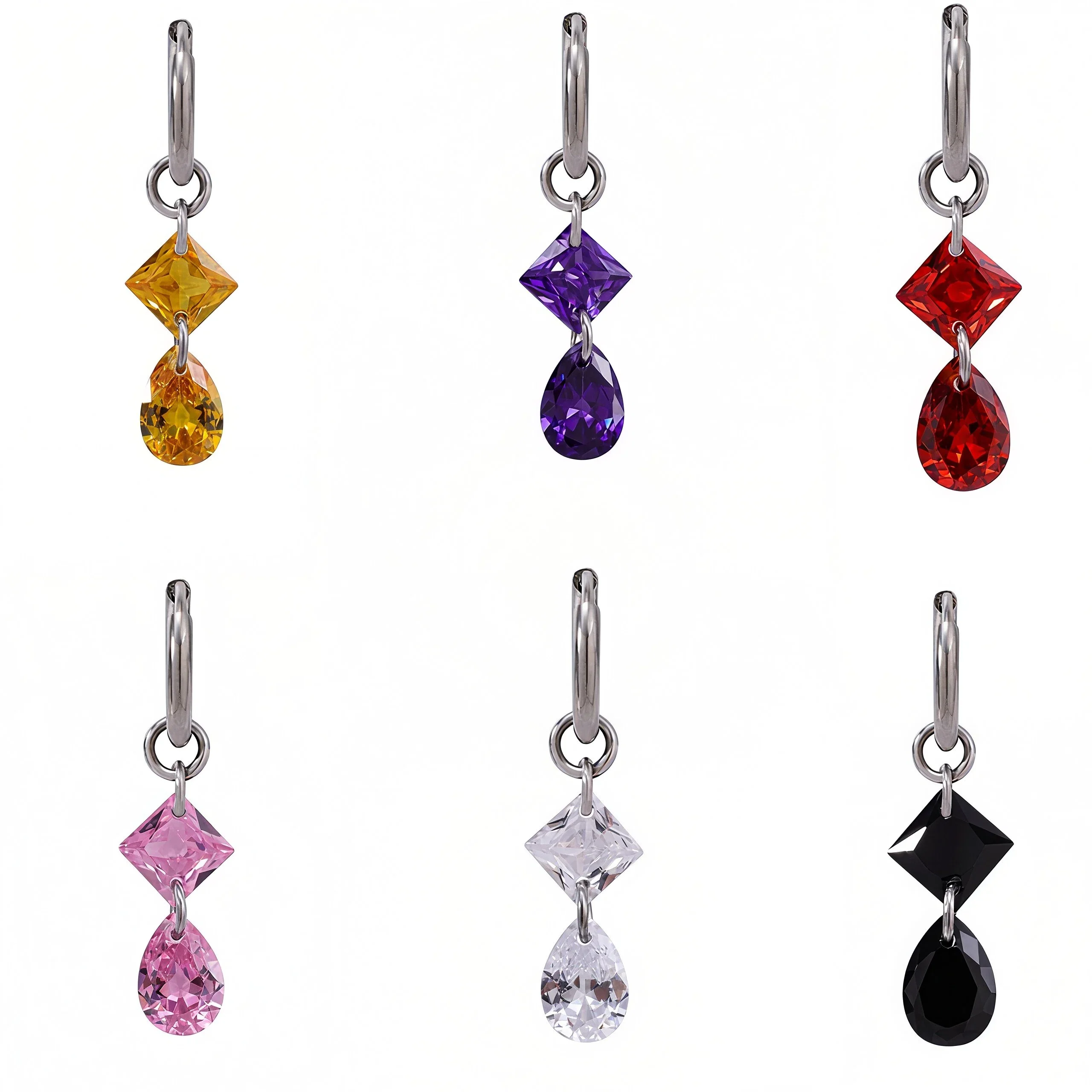 Shining Punk Grunge Earring Fashion Steel Goth Aesthetic Charm Droplet Zircon Dangle Drop Earring Jewelry Y2K Accessories Gift
Shining Punk Grunge Earring Fashion Steel Goth Aesthetic Charm Droplet Zircon Dangle Drop Earring Jewelry Y2K Accessories Gift