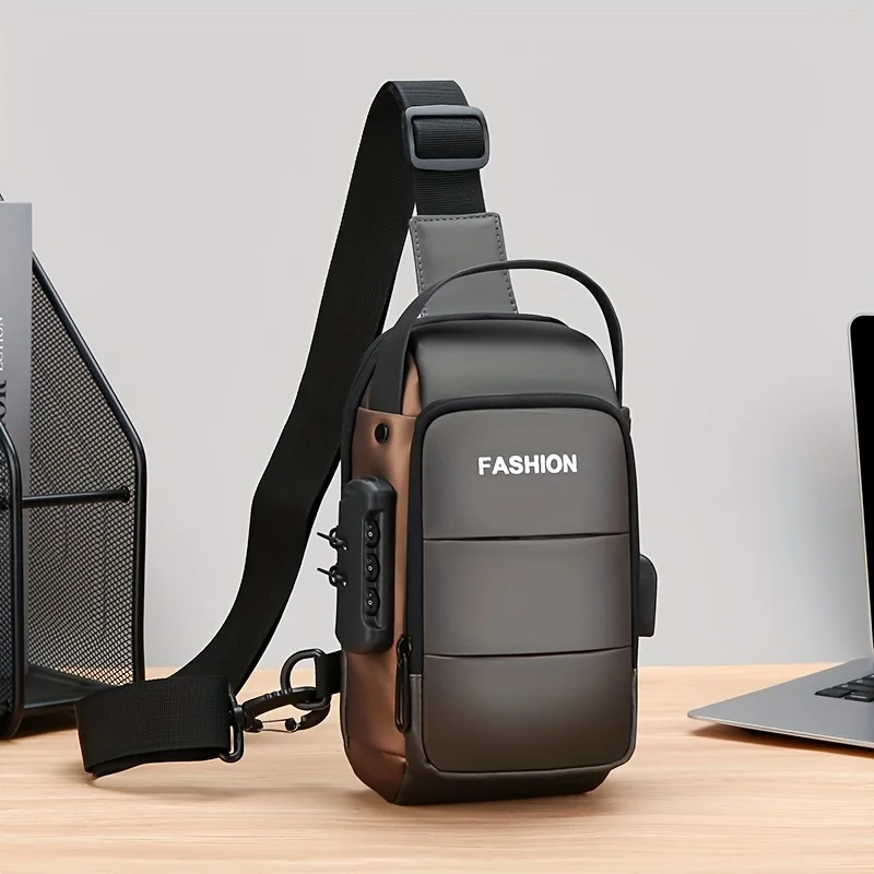 Password Lock Anti-theft Sling Bag For Men, Casual Trendy Crossbody Bag For Daily Commute & Outdoor Sports
Password Lock Anti-theft Sling Bag For Men, Casual Trendy Crossbody Bag For Daily Commute & Outdoor Sports