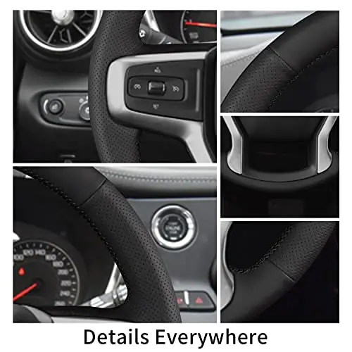 Premium Microfiber Leather Steering Wheel Cover, Hand-Stitched For Pickup And SUV 2019–2025 Models
Premium Microfiber Leather Steering Wheel Cover, Hand-Stitched For Pickup And SUV 2019–2025 Models