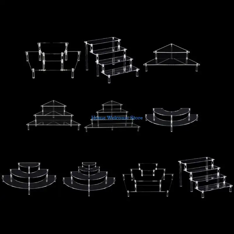 F68E Transparent Display Shelf for Figurines and Party Treats Cupcakes Storage Stand
F68E Transparent Display Shelf for Figurines and Party Treats Cupcakes Storage Stand