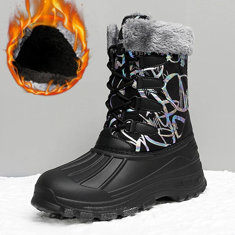 Women's Autumn and Winter Fleece-Lined Thickened Outdoor Warm Snow Boots
Women's Autumn and Winter Fleece-Lined Thickened Outdoor Warm Snow Boots
