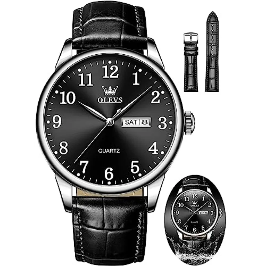 OLEVS Watch Men Mens Watches Watches for Men Leather Band Classic Brown Leather Watch Men, Analog Watch Men, Black Mens Leather
OLEVS Watch Men Mens Watches Watches for Men Leather Band Classic Brown Leather Watch Men, Analog Watch Men, Black Mens Leather