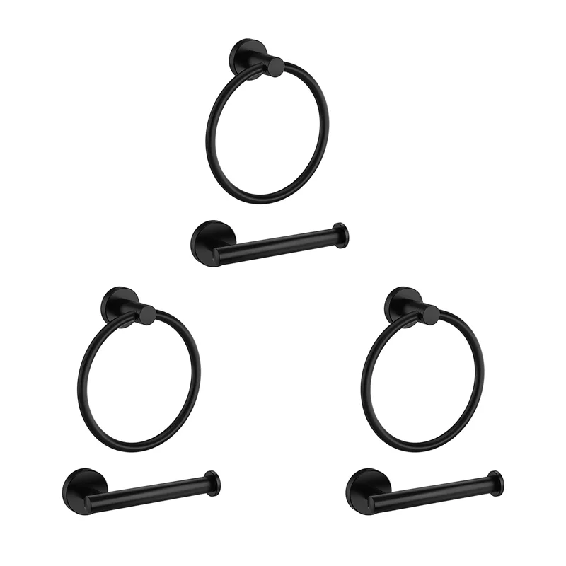 ABXF-6 шт. фурнитура для ванной комнаты, черное кольцо для полотенец и держатель для туалетной бумаги, держатель для полотенец для ванной комнаты из нержавеющей стали, держатель для полотенец
ABXF-6 шт. фурнитура для ванной комнаты, черное кольцо для полотенец и держатель для туалетной бумаги, держатель для полотенец для ванной комнаты из нержавеющей стали, держатель для полотенец