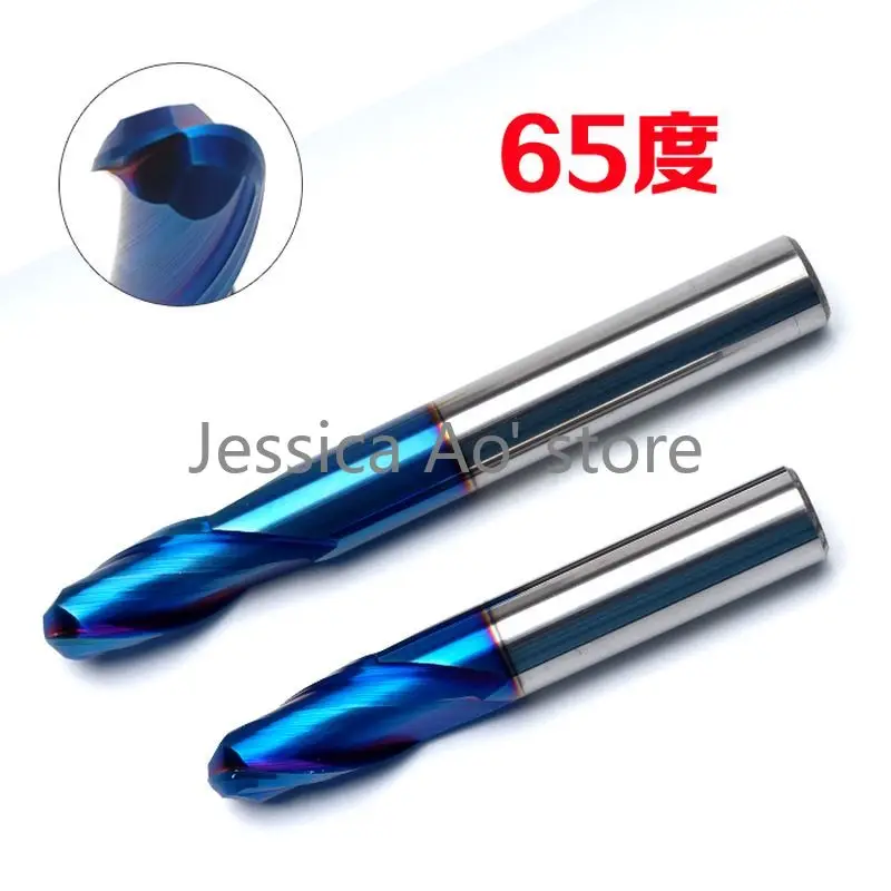 L75-150mm HRC65 Ball Cutter NACO-blue Ball Nose End Mills Two Blades Lengthening Milling Cutter CNC Machine Knife
L75-150mm HRC65 Ball Cutter NACO-blue Ball Nose End Mills Two Blades Lengthening Milling Cutter CNC Machine Knife