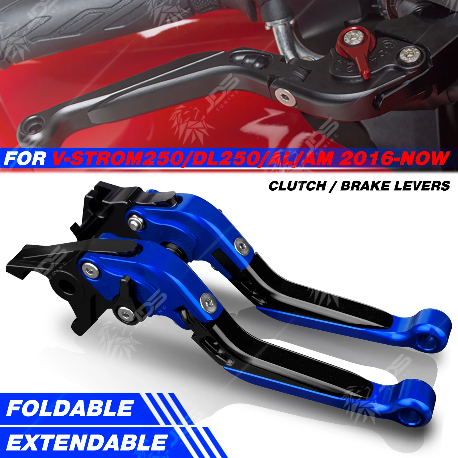 JDSTUNING For Suzuki VSTROM250/DL250/AL/AM 2016-NOW Clutch Lever Brake Lever Set Foldable Adjustable Handle Levers Accessories
JDSTUNING For Suzuki VSTROM250/DL250/AL/AM 2016-NOW Clutch Lever Brake Lever Set Foldable Adjustable Handle Levers Accessories
