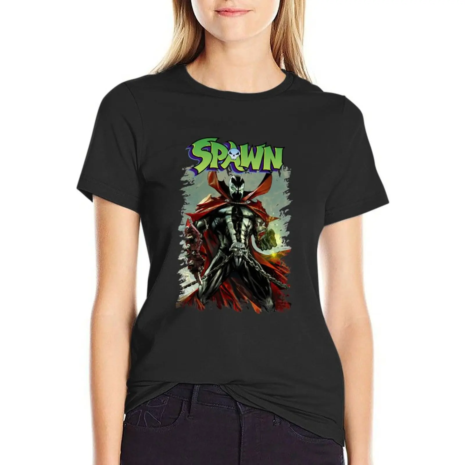 Spawn T-Shirt funny plus size tops animal prinfor plus sizes korean Women's clothes
Spawn T-Shirt funny plus size tops animal prinfor plus sizes korean Women's clothes