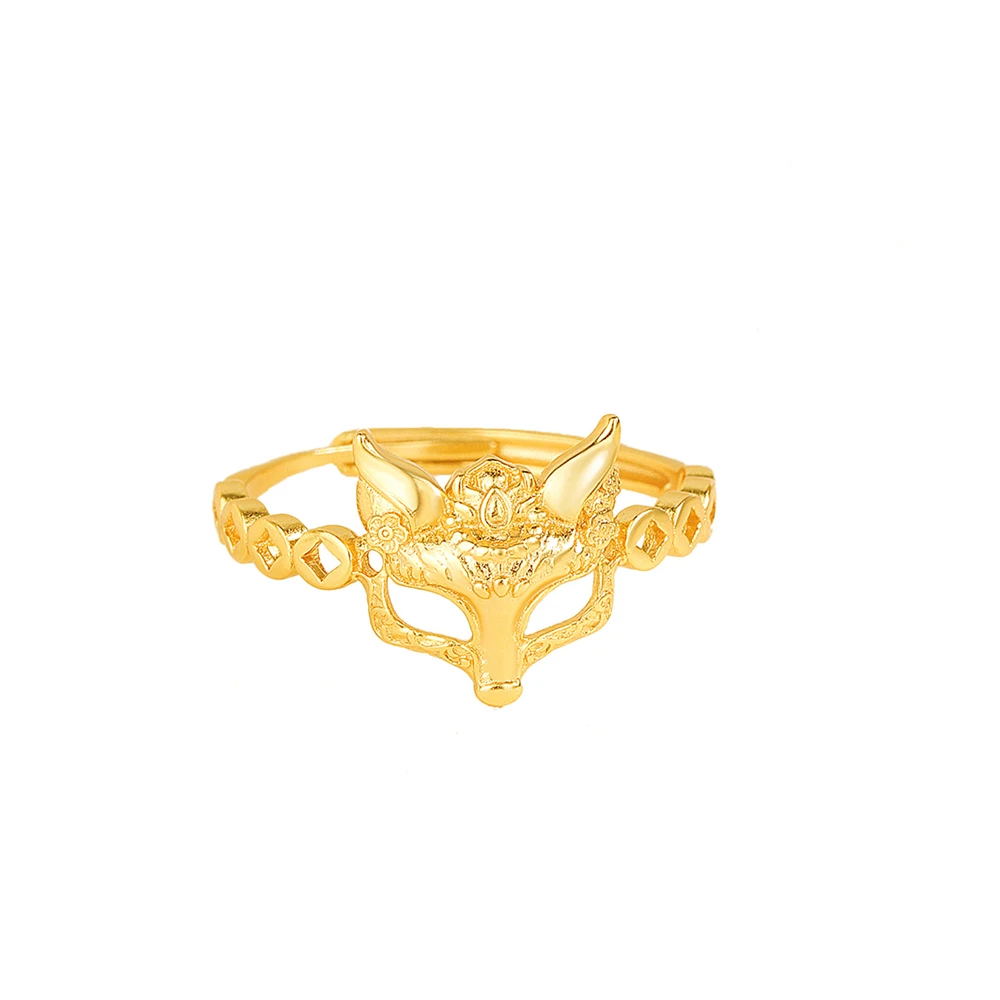 Женское кольцо с маской лисы из стерлингового серебра 925 пробы, креативные ретро-ювелирные изделия 
Женское кольцо с маской лисы из стерлингового серебра 925 пробы, креативные ретро-ювелирные изделия