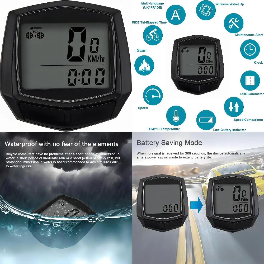 eliable Data and Precision Measurements - Top-of-the-line Waterproof Bike Computer with Advanced Features for the Ultimate Cycli
eliable Data and Precision Measurements - Top-of-the-line Waterproof Bike Computer with Advanced Features for the Ultimate Cycli