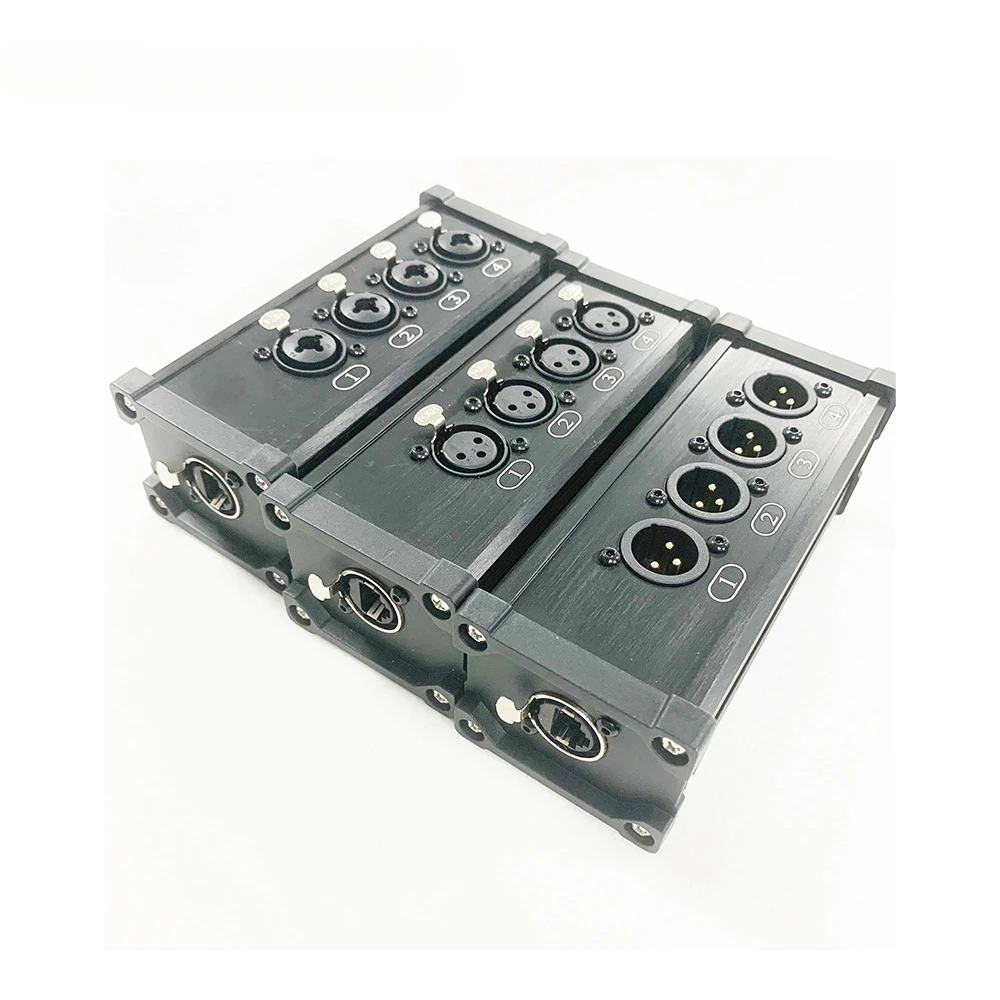 4CH 3-Pin XLR Male and Female to Ethercon Cable Channels Over RJ45 Cat5/Cat6 Compact Snake Receiver- XLR AES
4CH 3-Pin XLR Male and Female to Ethercon Cable Channels Over RJ45 Cat5/Cat6 Compact Snake Receiver- XLR AES