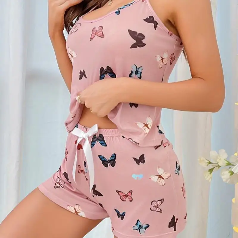 Комплект нижнего белья с принтом, мягкие и уютные женские шелковые пижамы среднего возраста, женские шелковые пижамы с принтом, Thiened Winter Sle без рукавов...
Комплект нижнего белья с принтом, мягкие и уютные женские шелковые пижамы среднего возраста, женские шелковые пижамы с принтом, Thiened Winter Sle без рукавов...