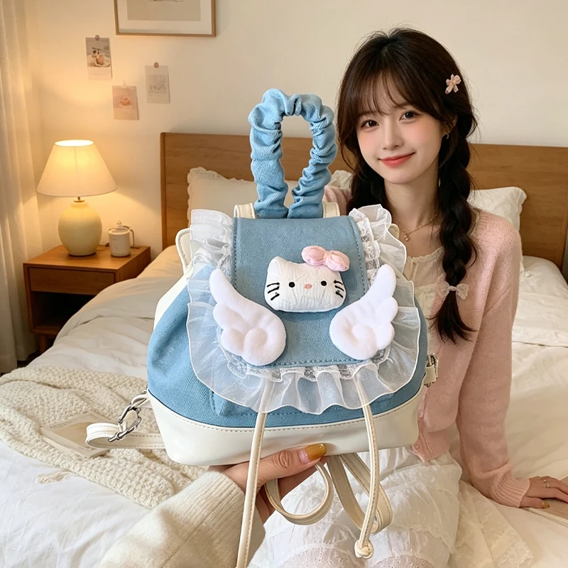 PU Hello Kittys Backpack Ins Cute Lace Packet Girl Autumn Fashion Student Bags for Woman Anime Figure Kawaii Cartoon
PU Hello Kittys Backpack Ins Cute Lace Packet Girl Autumn Fashion Student Bags for Woman Anime Figure Kawaii Cartoon
