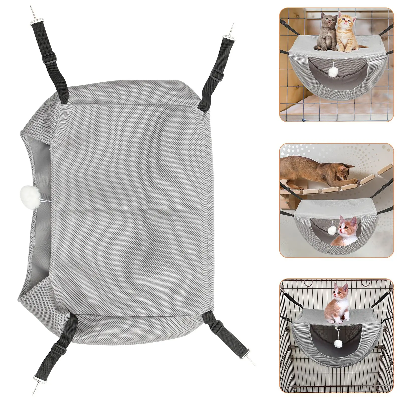Cat Hammock Pet Cage Hanging Bed Breathable Mesh Cozy Kitten Hamster Sleeping House For Small Animal Guinea Pig Machine Washable
Cat Hammock Pet Cage Hanging Bed Breathable Mesh Cozy Kitten Hamster Sleeping House For Small Animal Guinea Pig Machine Washable