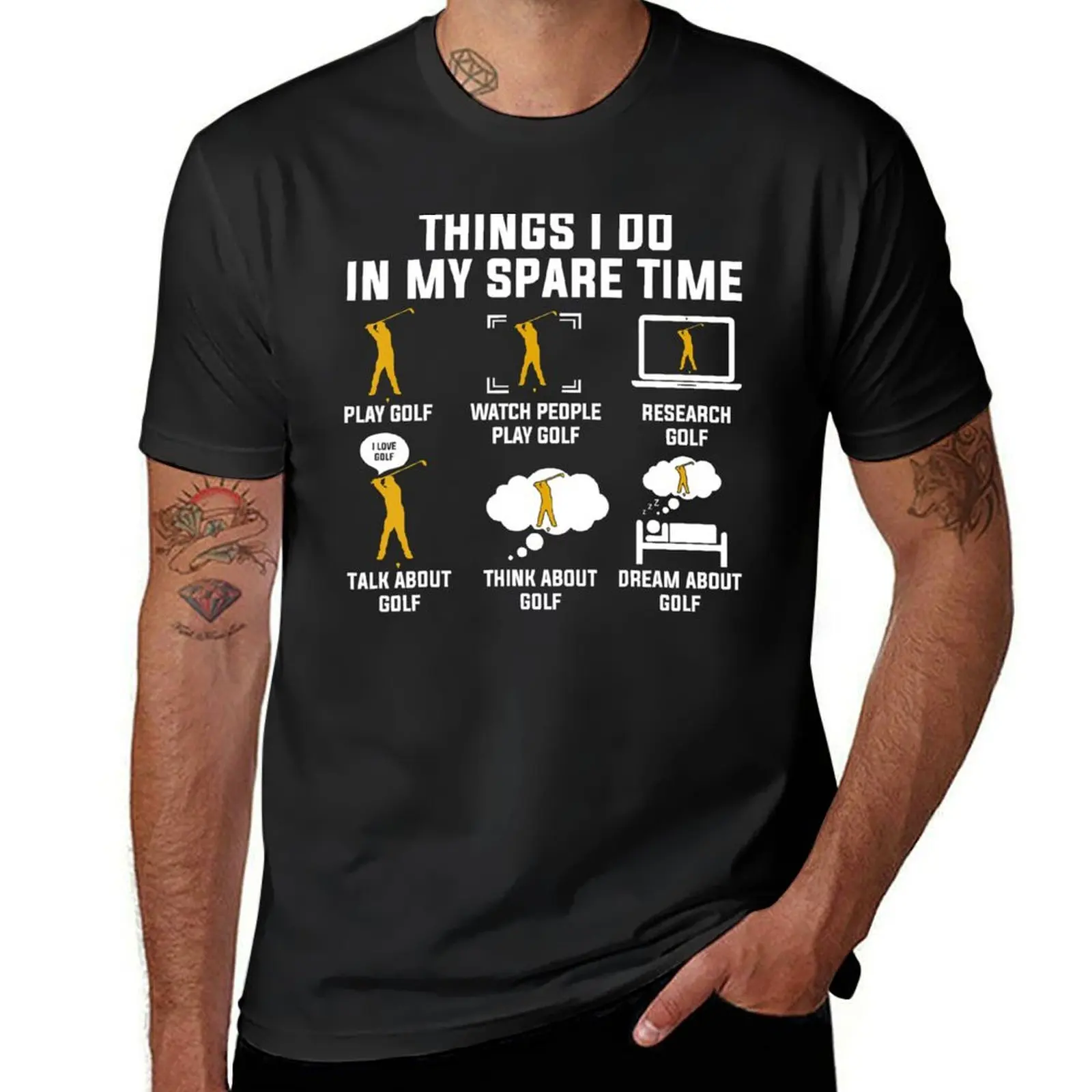 Things I Do In My Spare Time Play Golf T-Shirt kawaii clothes summer top plain mens graphic t-shirts
Things I Do In My Spare Time Play Golf T-Shirt kawaii clothes summer top plain mens graphic t-shirts