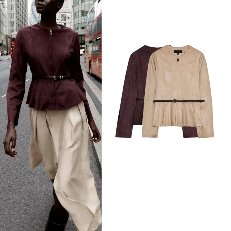 Осенняя женская круглая юбка Ne Long Sve из искусственной замши, куртка с поясом, свободная посадка, дышащее полиэфирное волокно
Осенняя женская круглая юбка Ne Long Sve из искусственной замши, куртка с поясом, свободная посадка, дышащее полиэфирное волокно