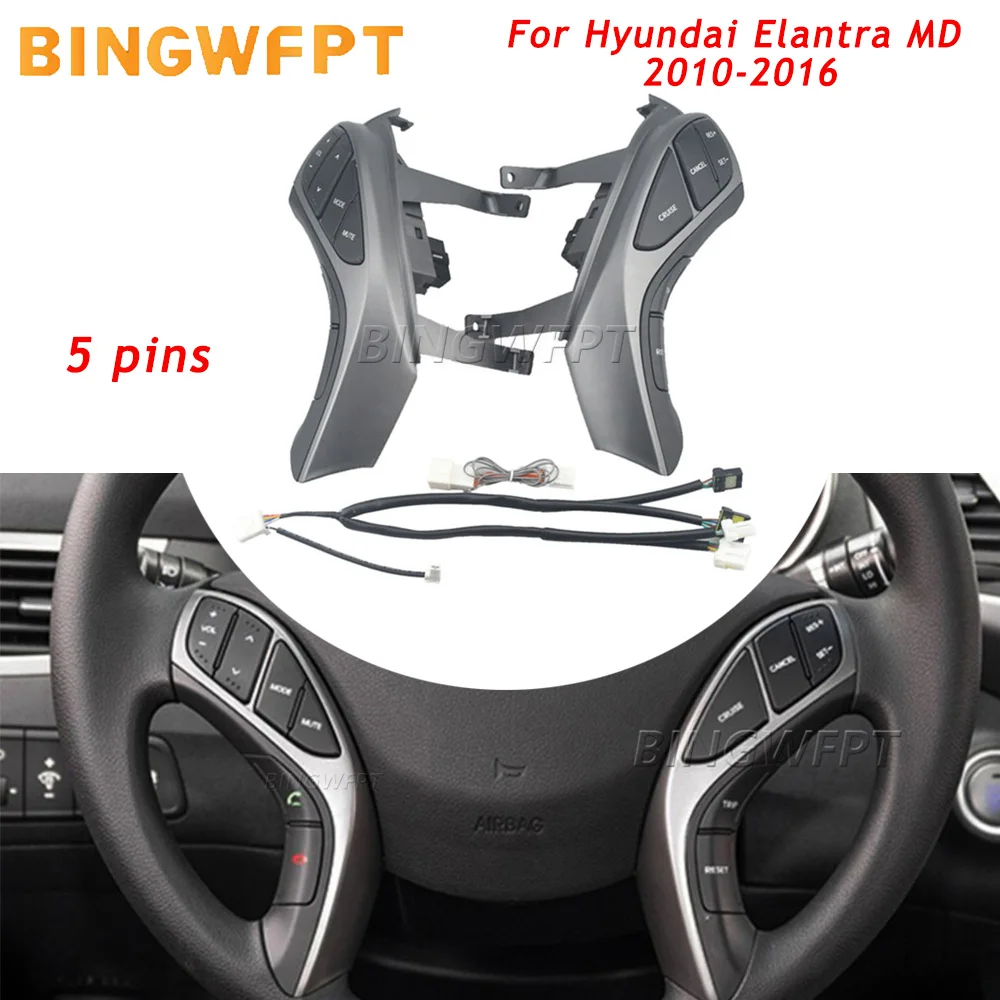 5 Pins Bluetooth Cruise Control Switch Button For Hyundai Elantra MD 2010 2011 2012 2013 2014 2015 2016 Car Accessory
5 Pins Bluetooth Cruise Control Switch Button For Hyundai Elantra MD 2010 2011 2012 2013 2014 2015 2016 Car Accessory