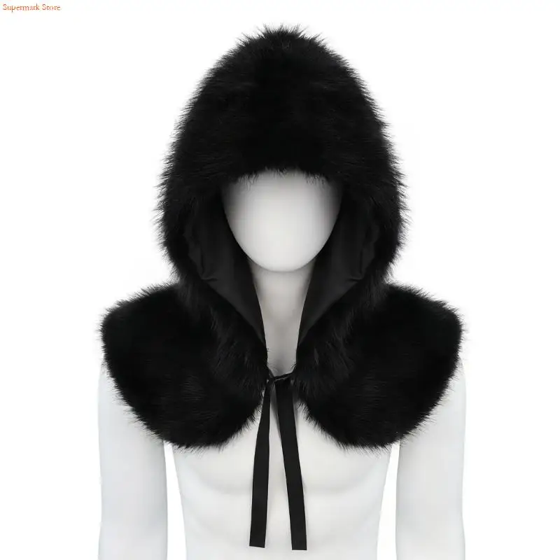 Q5WE Уникальная очаровательная шаль из искусственного плюша, регулируемая шапка с капюшоном для ролевых игр, костюмированных и
Q5WE Уникальная очаровательная шаль из искусственного плюша, регулируемая шапка с капюшоном для ролевых игр, костюмированных и