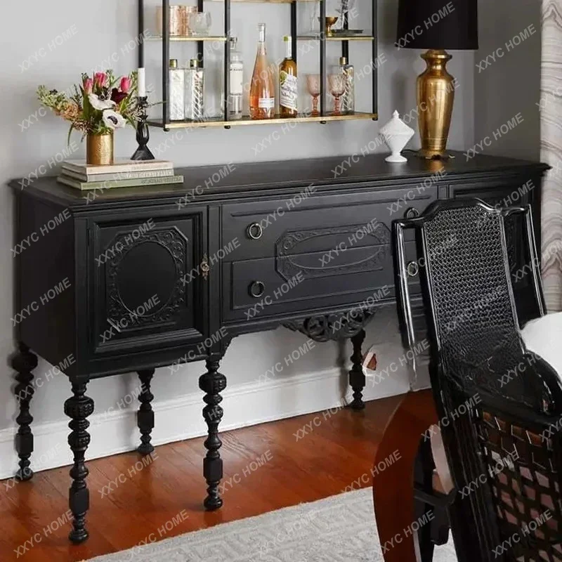 Hsolid wood entrance cabinet against the wall locker retro multi-functional side cabinet
Hsolid wood entrance cabinet against the wall locker retro multi-functional side cabinet