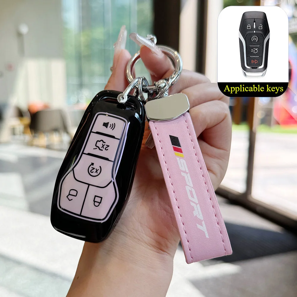 5 Buttons TPU Car Remote Key Case Cover Fit for Ford Fusion Mustang F150 Edge Explorer Keyless Auto Accessories
5 Buttons TPU Car Remote Key Case Cover Fit for Ford Fusion Mustang F150 Edge Explorer Keyless Auto Accessories