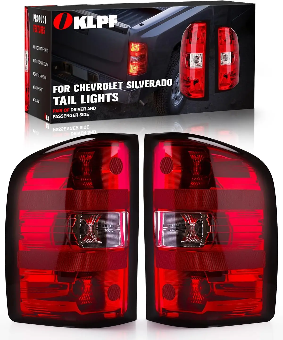 Задние стоп-сигналы, совместимые с Chevrolet Silverado 1500 2500HD 3500HD 2007-2014 годов выпуска, комплект задних фонарей с лампами для замены
Задние стоп-сигналы, совместимые с Chevrolet Silverado 1500 2500HD 3500HD 2007-2014 годов выпуска, комплект задних фонарей с лампами для замены
