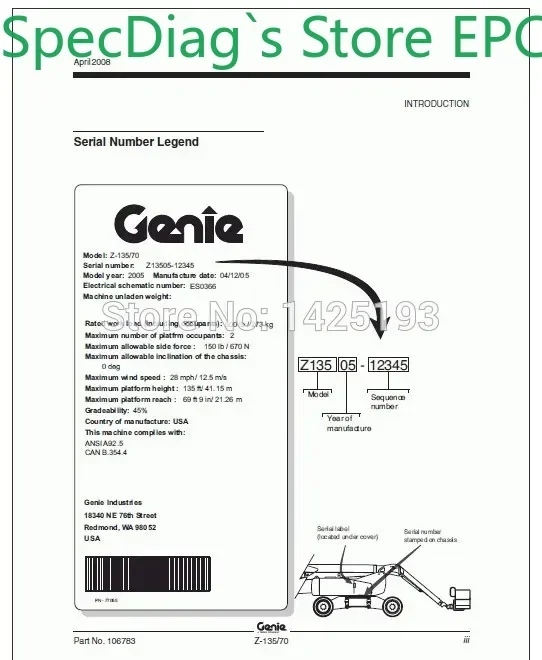 SpecDiag Genie Forklifts Service Manuals 2013
SpecDiag Genie Forklifts Service Manuals 2013
