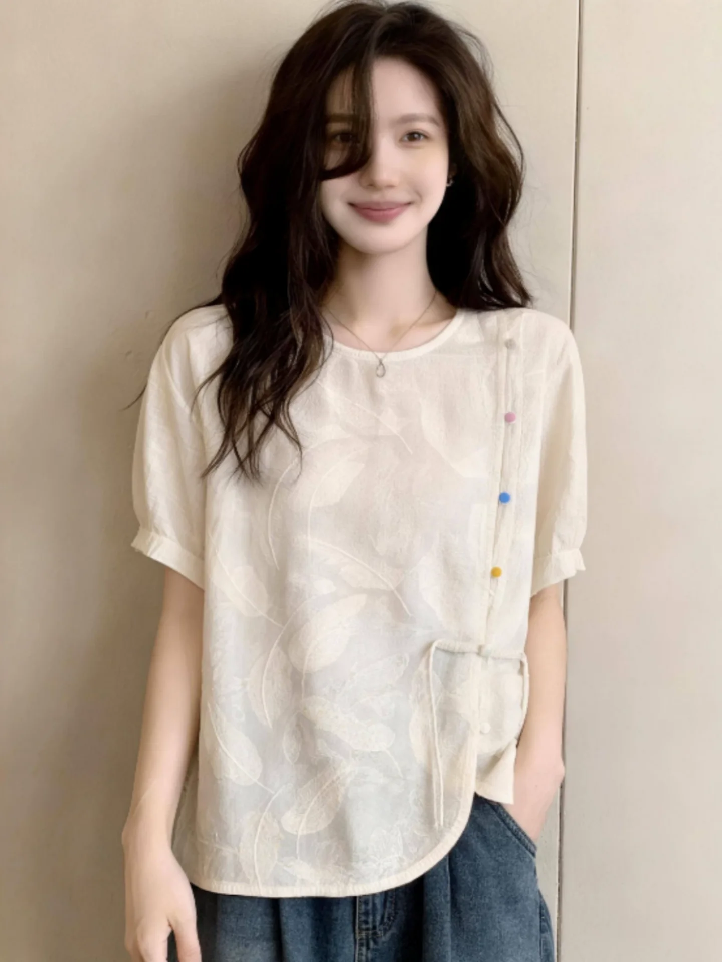 New Chinese Style Short Sleeve Shirt Women Summer 2026 Large Size Flattering High Design Sensation Embroidery Top Button up
New Chinese Style Short Sleeve Shirt Women Summer 2026 Large Size Flattering High Design Sensation Embroidery Top Button up