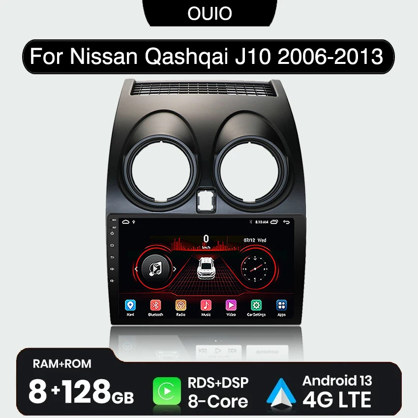 Android 13 radio For Nissan Qashqai J10 2006 2007 2008-2013 Car stereo Multimedia Player Carplay Auto GPS Navigation 2DIN no dvd
Android 13 radio For Nissan Qashqai J10 2006 2007 2008-2013 Car stereo Multimedia Player Carplay Auto GPS Navigation 2DIN no dvd
