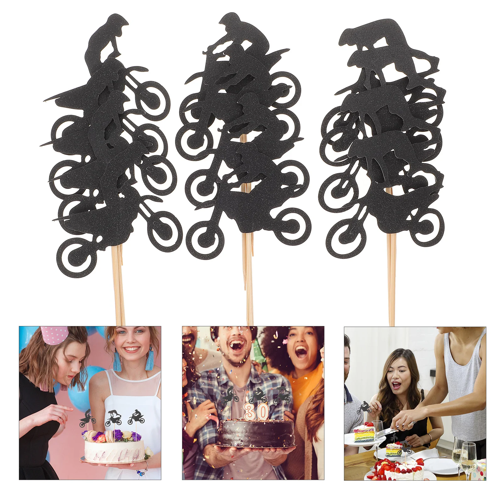 24 Pcs Unique Cake Toppers Motorcycle License Plate Dessert Adornments Baking Supplies
24 Pcs Unique Cake Toppers Motorcycle License Plate Dessert Adornments Baking Supplies