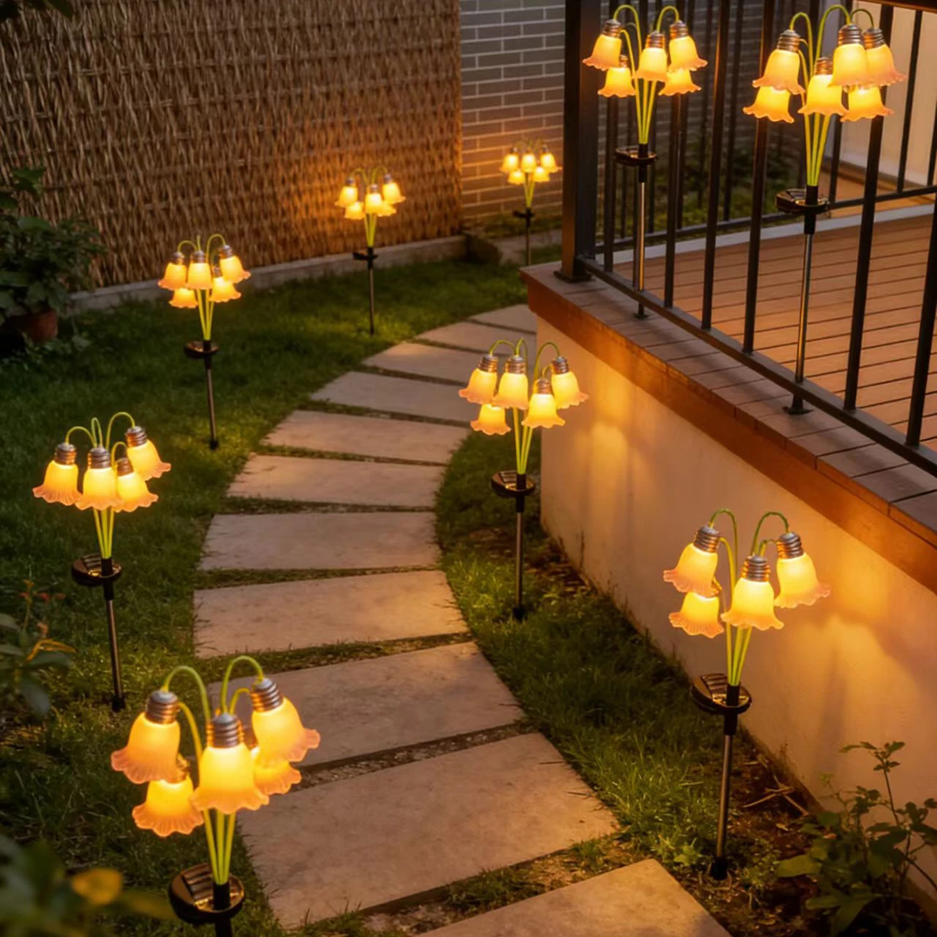 Multi-Color LED Lily of the Valley Solar Lights, Outdoor Waterproof Solar Powered Garden Stake Lights, Decorative Landscape Ligh
Multi-Color LED Lily of the Valley Solar Lights, Outdoor Waterproof Solar Powered Garden Stake Lights, Decorative Landscape Ligh