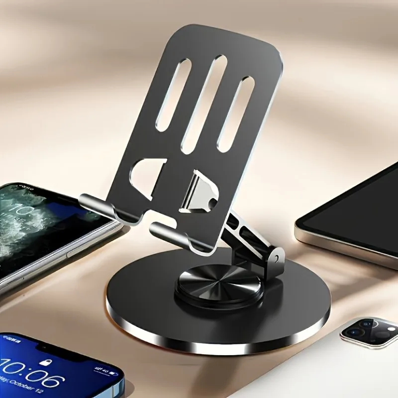 360° Rotating Aluminum Phone Stand - Compact Foldable Desktop Holder for All Smartphones & Tablets, Perfect Office Accessory
360° Rotating Aluminum Phone Stand - Compact Foldable Desktop Holder for All Smartphones & Tablets, Perfect Office Accessory