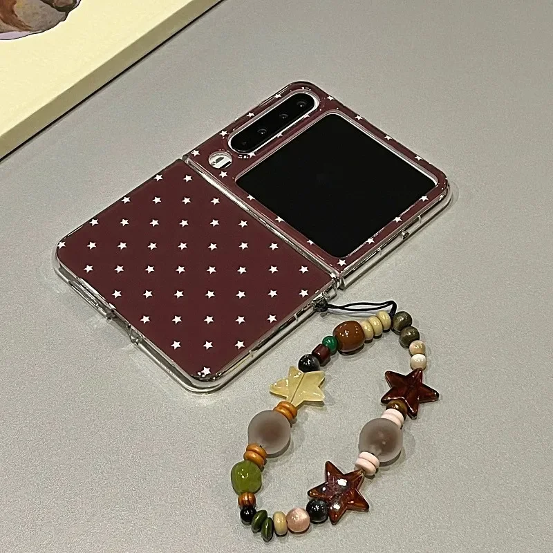 Cute Full Star Pattern Flip Phone Case For Samsung Galaxy Z Flip7 ZFlip6 ZFlip5 Xiaomi Mix Flip MixFlip2 Cover With Chain
Cute Full Star Pattern Flip Phone Case For Samsung Galaxy Z Flip7 ZFlip6 ZFlip5 Xiaomi Mix Flip MixFlip2 Cover With Chain