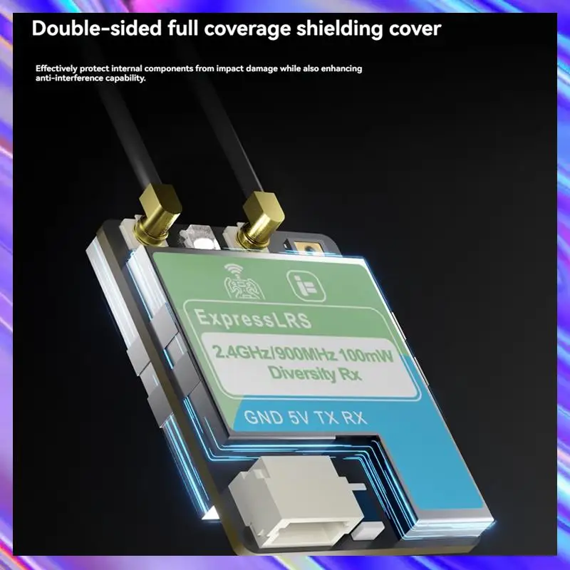 A24U ELRS Dualband Receiver 2.4G/900M 100Mw Diversity RX Dual Antenna 70Mm For FPV Long Range Freestyle Drone Parts
A24U ELRS Dualband Receiver 2.4G/900M 100Mw Diversity RX Dual Antenna 70Mm For FPV Long Range Freestyle Drone Parts
