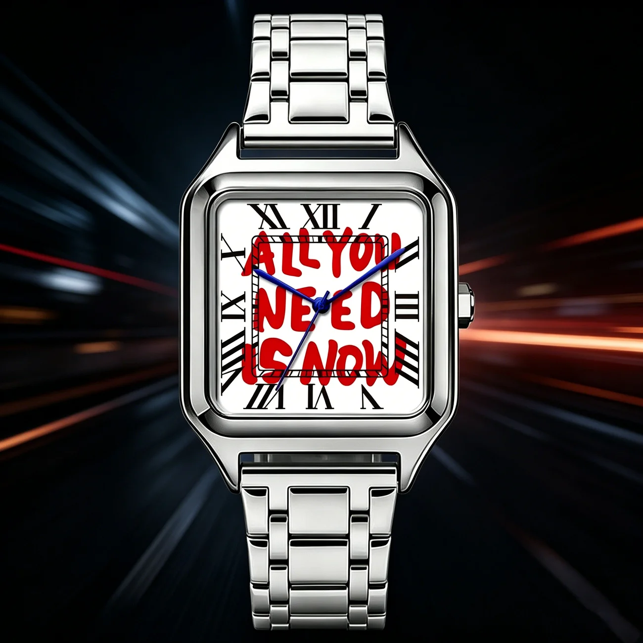 ALL YOU NEED IS NOW Quartz Watch Men's Fashion Stainless Steel Alloy Square Dial Watch Waterproof High end Business Quartz Watch
ALL YOU NEED IS NOW Quartz Watch Men's Fashion Stainless Steel Alloy Square Dial Watch Waterproof High end Business Quartz Watch