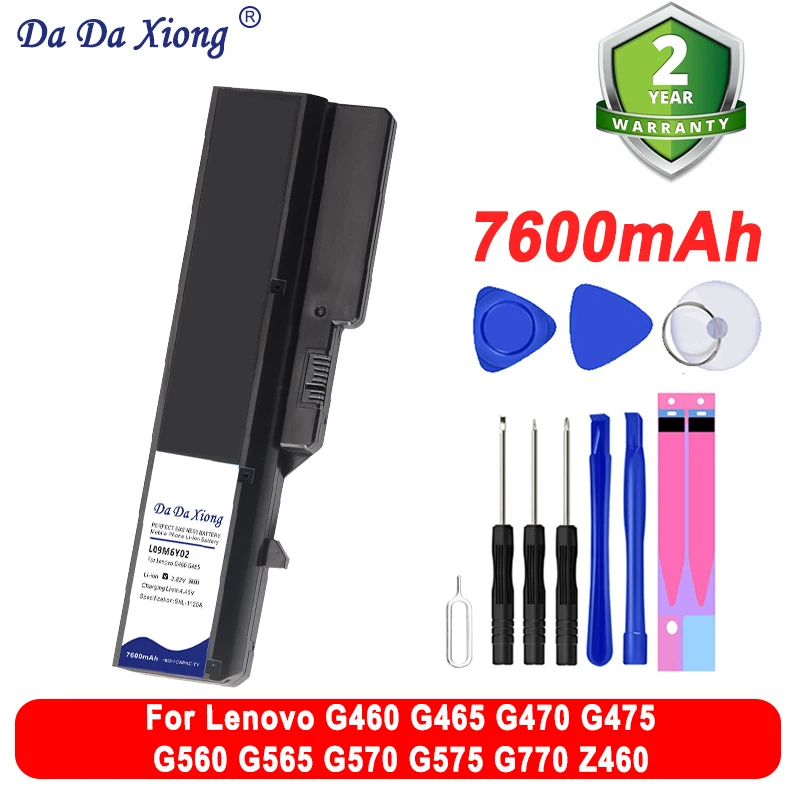 New 7600mAh L09M6Y02 Bateria For Lenovo G460 G465 G470 G475 G560 G565 G570 G575 G770 Z460 in Stock
New 7600mAh L09M6Y02 Bateria For Lenovo G460 G465 G470 G475 G560 G565 G570 G575 G770 Z460 in Stock
