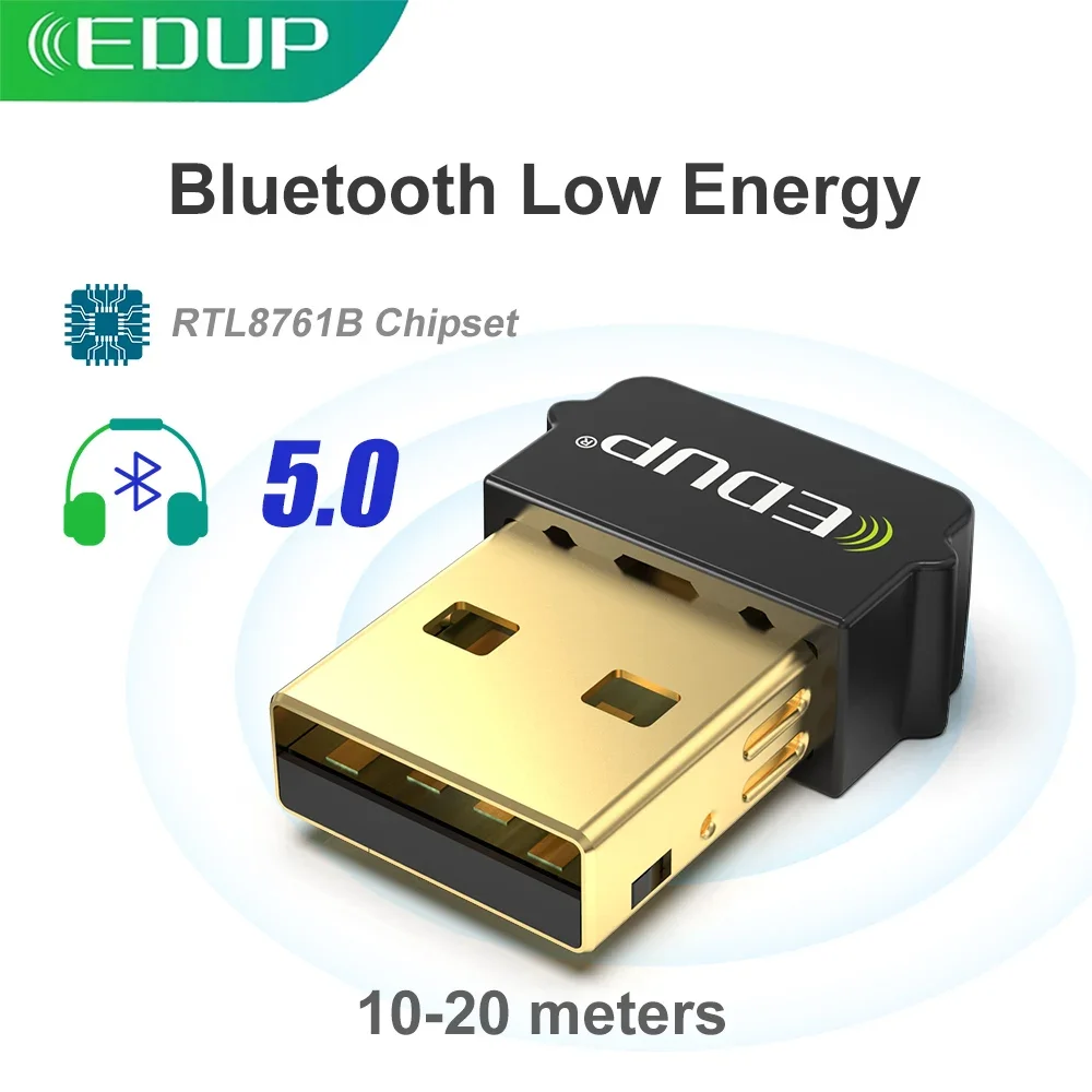 EDUP B3519S Адаптер Bluetooth 5.0 Мини-портативный широкий охват Поддержка нескольких устройств Диапазон 20 м Низкая энергопотребление Высокоскоростная передача
EDUP B3519S Адаптер Bluetooth 5.0 Мини-портативный широкий охват Поддержка нескольких устройств Диапазон 20 м Низкая энергопотребление Высокоскоростная передача