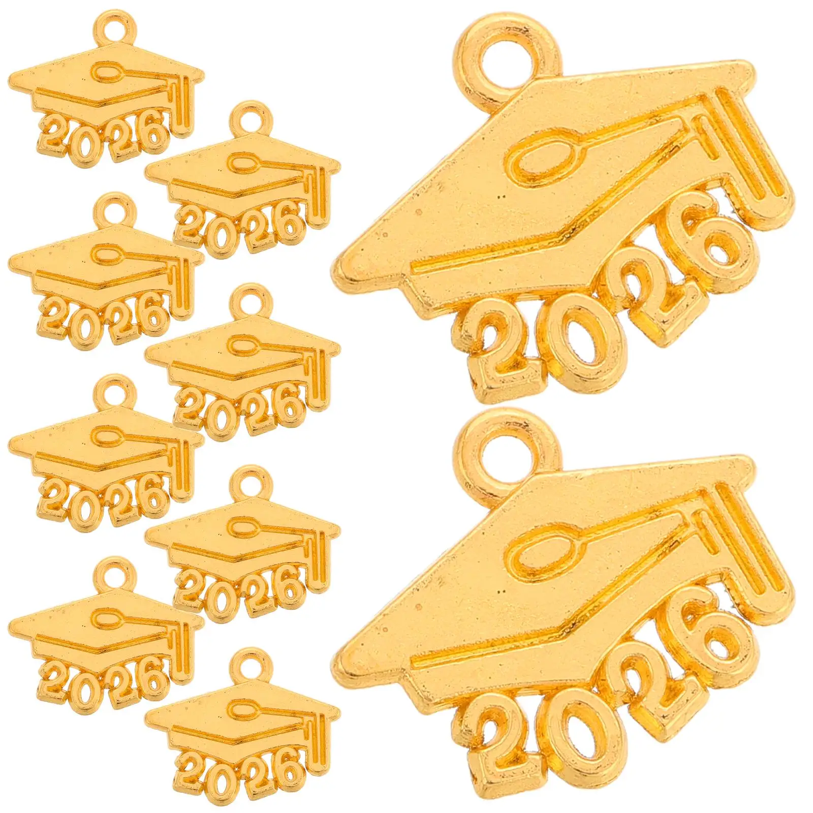 100 Pcs Alloy Key Ring Keychain DIY Graduation Cap Decorations Charm Tassel Graduate Charms 2026 Pendant Gifts
100 Pcs Alloy Key Ring Keychain DIY Graduation Cap Decorations Charm Tassel Graduate Charms 2026 Pendant Gifts