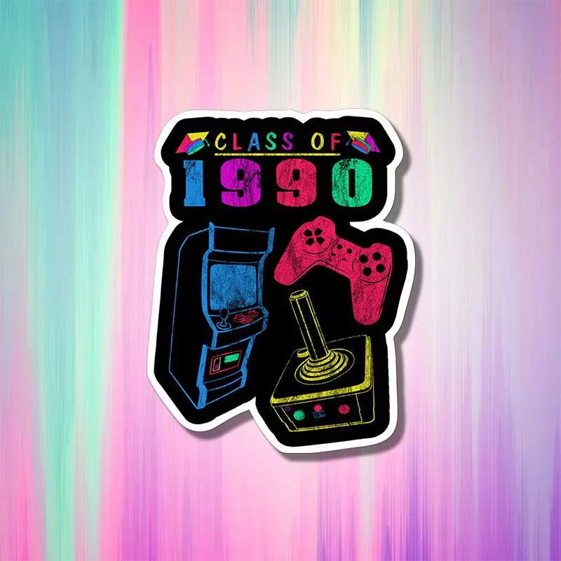1pc Class of 1990 Retro Game Controller Vinyl Sticker, Waterproof Vintage Decal for Car, Laptop & Skateboard Decor
1pc Class of 1990 Retro Game Controller Vinyl Sticker, Waterproof Vintage Decal for Car, Laptop & Skateboard Decor