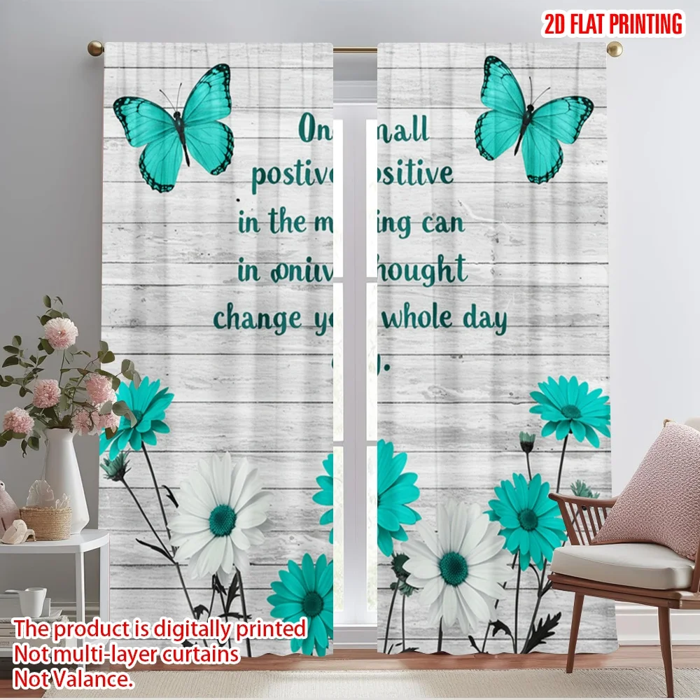 2pcs 2D flat printing Drapes Positive Thought Change Day Butterflies 100% Polyester Without Electricity Birthday Party Perfect
2pcs 2D flat printing Drapes Positive Thought Change Day Butterflies 100% Polyester Without Electricity Birthday Party Perfect