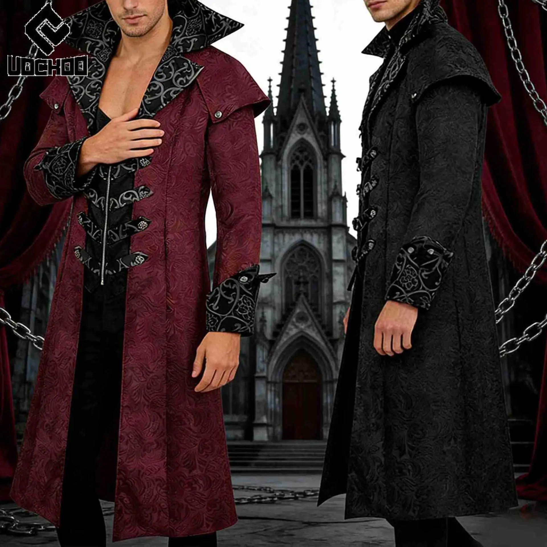 Medieval Red Long Jacket Men Gothic Black Long Sleeved Tails Duke Renaissance Stage Performance Men's Halloween Cosplay Costumes
Medieval Red Long Jacket Men Gothic Black Long Sleeved Tails Duke Renaissance Stage Performance Men's Halloween Cosplay Costumes