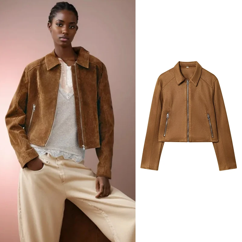 Women's 2025 New Autumn Jackets Fashion Slim Long Sleeve Elegant Warm Women Coats Chic Zipper Street Youth Travel Autumn Jackets
Women's 2025 New Autumn Jackets Fashion Slim Long Sleeve Elegant Warm Women Coats Chic Zipper Street Youth Travel Autumn Jackets
