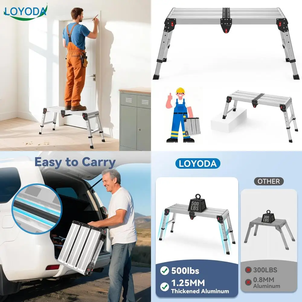 Складной табурет емкостью 500 фунтов с автоматическим складением и 4 настройками высоты для фургонов, покрасок и мероприятий с высоким расстоянием
Складной табурет емкостью 500 фунтов с автоматическим складением и 4 настройками высоты для фургонов, покрасок и мероприятий с высоким расстоянием