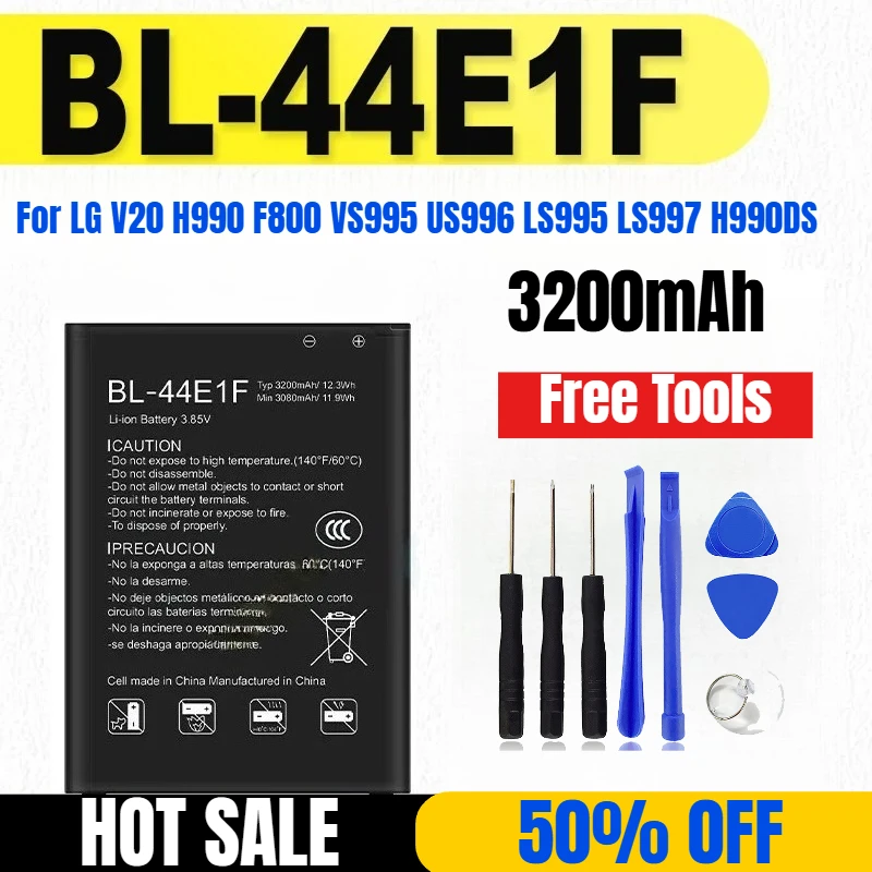 BL-44E1F 3200 мАч для LG V20 H990 F800 VS995 US996 LS995 LS997 H990DS H910 H918 аккумуляторы для мобильных телефонов
BL-44E1F 3200 мАч для LG V20 H990 F800 VS995 US996 LS995 LS997 H990DS H910 H918 аккумуляторы для мобильных телефонов