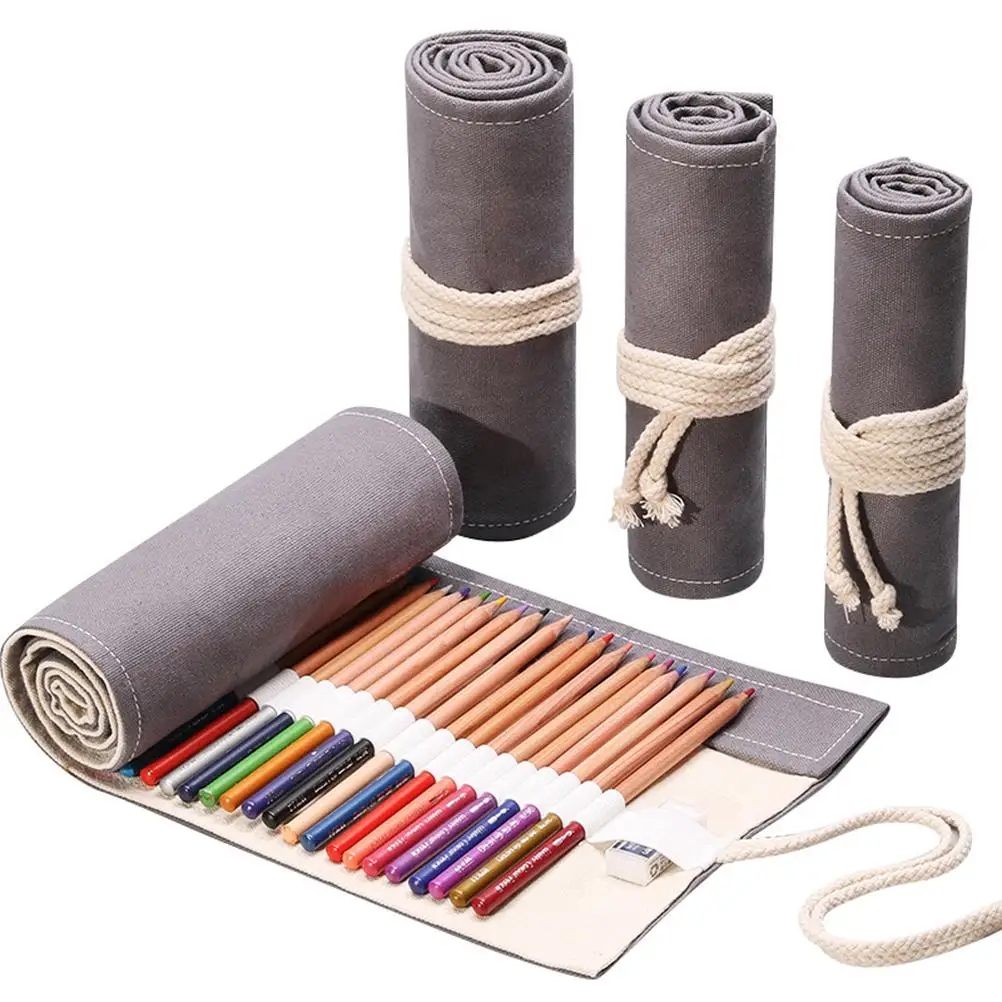 Canvas Pencil Roller 12 Slots Portable Pen Organizer Case for Colored Pencils Pens Markers Brushes Supplies Storage
Canvas Pencil Roller 12 Slots Portable Pen Organizer Case for Colored Pencils Pens Markers Brushes Supplies Storage