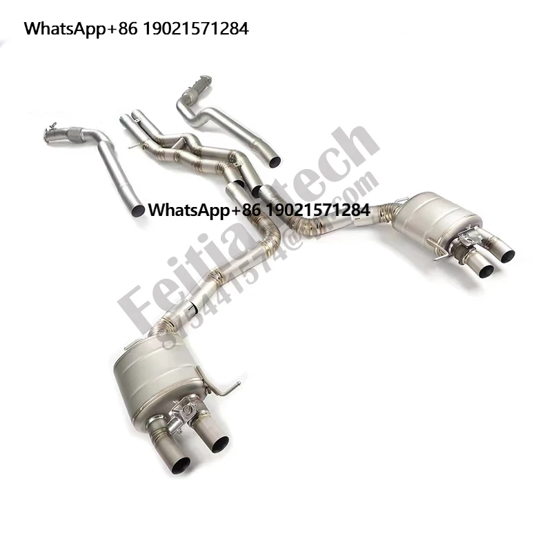 RS6 C8 304 stainless steel front tube valve vetronic muffler return performance exhaust factory price high quality
RS6 C8 304 stainless steel front tube valve vetronic muffler return performance exhaust factory price high quality