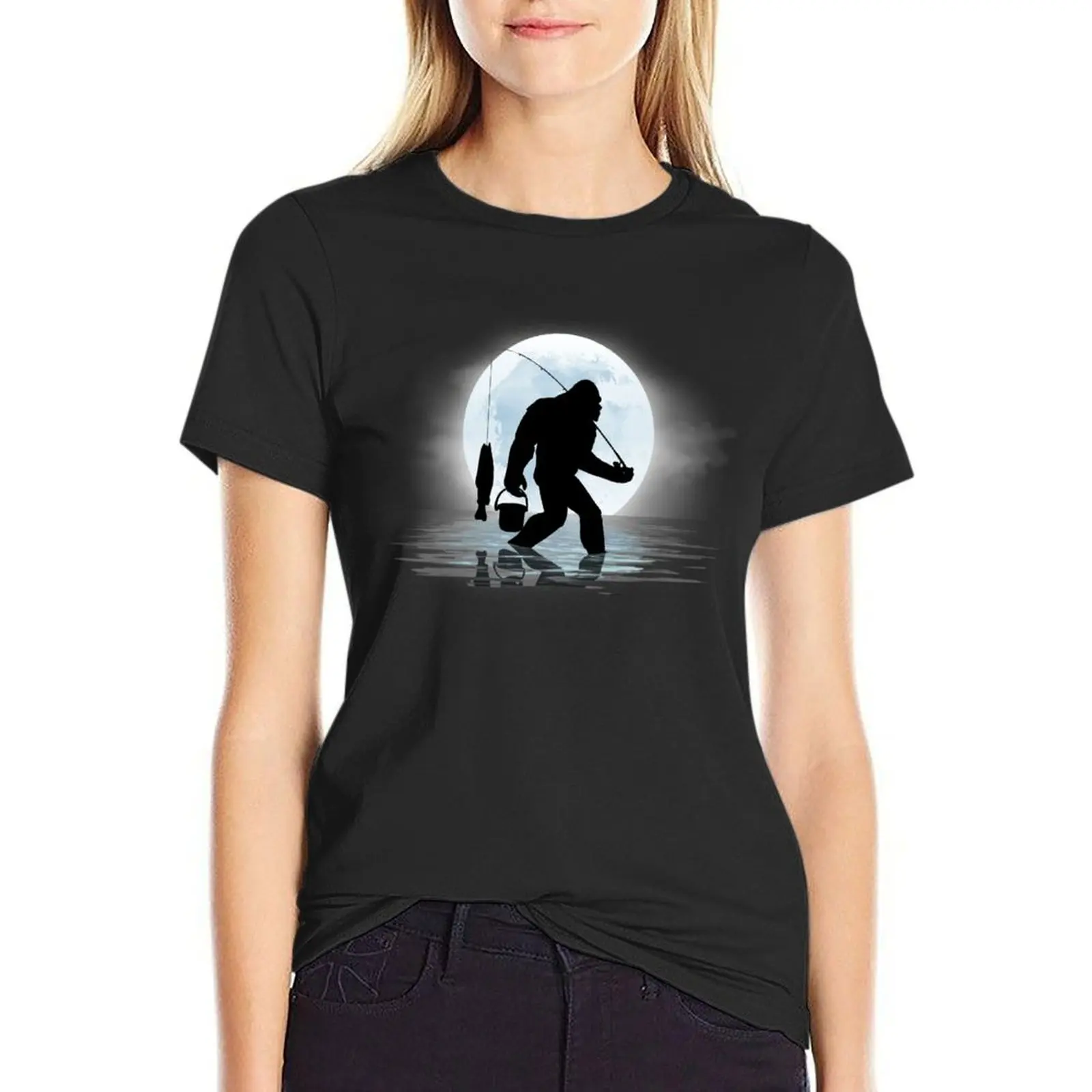 Bigfoot Fishing Funny Sasquatch and Fish Night Fishing T-Shirt female tshirts woman
Bigfoot Fishing Funny Sasquatch and Fish Night Fishing T-Shirt female tshirts woman