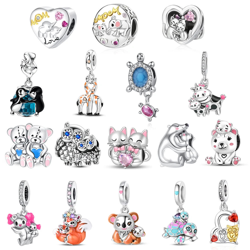 Warmth Simple 925 Sterling Silver Parent-Child Series Bear Koala Dangle Charm Fit Original Bracelet DIY Gift Jewelry Making
Warmth Simple 925 Sterling Silver Parent-Child Series Bear Koala Dangle Charm Fit Original Bracelet DIY Gift Jewelry Making