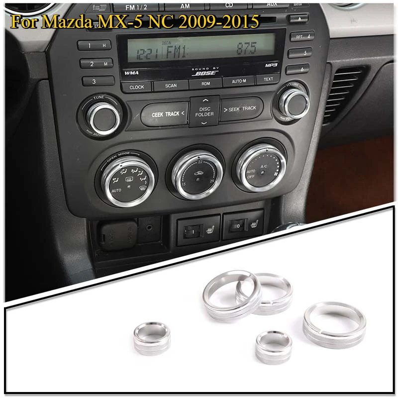 For Mazda MX-5 NC 2009-2015 Aluminum Alloy Red Car Air Conditioner Volume Adjustment Knob Cover Trim Interior Car Accessories
For Mazda MX-5 NC 2009-2015 Aluminum Alloy Red Car Air Conditioner Volume Adjustment Knob Cover Trim Interior Car Accessories