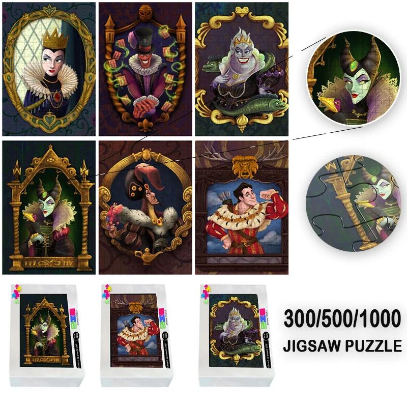 300/500/1000 Pieces Disney Evil Queen Jigsaw Puzzle Creative DIY Wooden Puzzle Imagine Toys Magic Puzzles Patience Toys Gift
300/500/1000 Pieces Disney Evil Queen Jigsaw Puzzle Creative DIY Wooden Puzzle Imagine Toys Magic Puzzles Patience Toys Gift