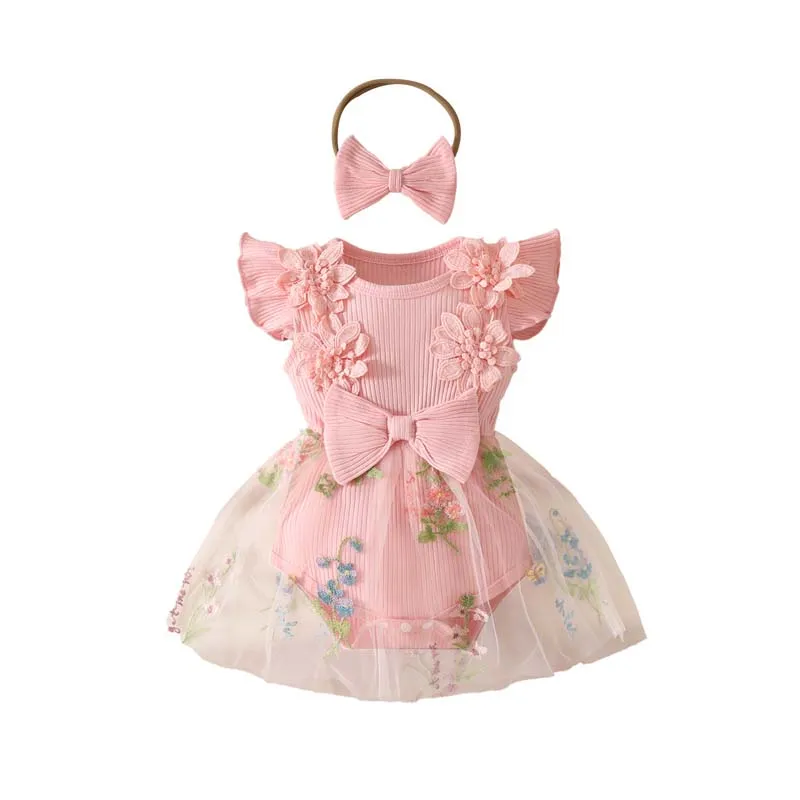 Baby Girl Skirt Bodysuits 0 To 18Months Summer Sweetheart Fly Sleeve Floral Embroidered Mesh Princess Dress Newborn Baby Clothes
Baby Girl Skirt Bodysuits 0 To 18Months Summer Sweetheart Fly Sleeve Floral Embroidered Mesh Princess Dress Newborn Baby Clothes