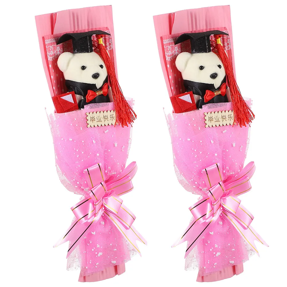 2Pcs Doctor Bear Plushie Graduation Theme Catching Party Decoration Bear Bouquet for Graduation Celebration Decor
2Pcs Doctor Bear Plushie Graduation Theme Catching Party Decoration Bear Bouquet for Graduation Celebration Decor